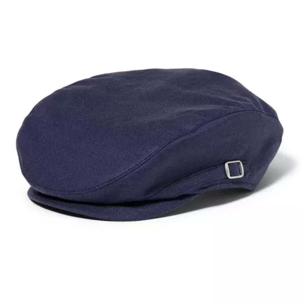 Janie and Jack- Linen Newsboy Cap, 12-24M
